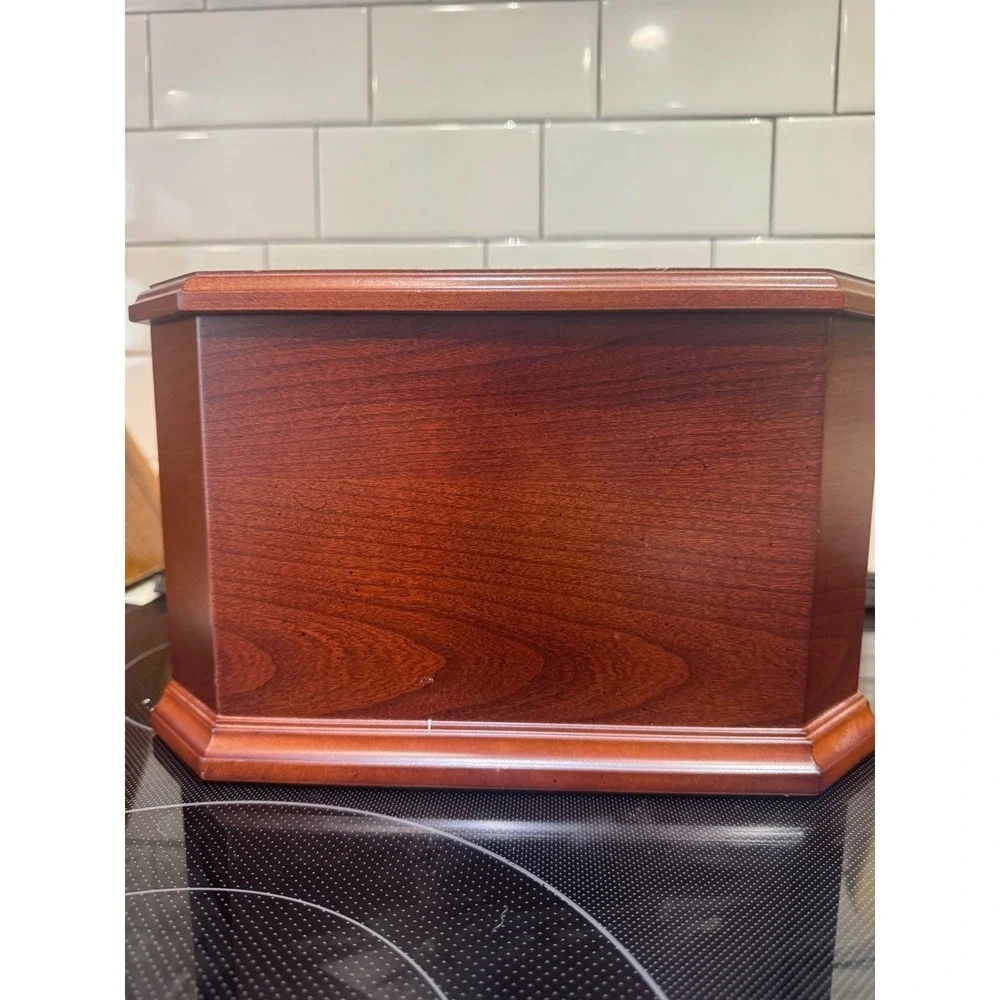 Vintage Bombay Company Wooden Desk Organizer/Jewelry Mahogany Finish Drawer